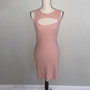 Free People Dusty Rose Pink Bodycon Dress | Size Medium